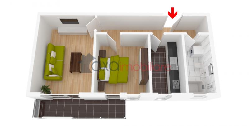 Apartment 2 rooms for sell in Cluj-napoca, ward Borhanci