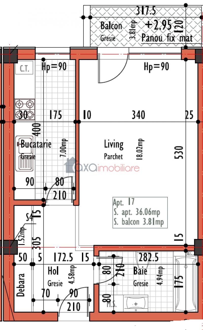 Apartment 1 rooms for sell in Cluj-napoca, ward Dambul Rotund