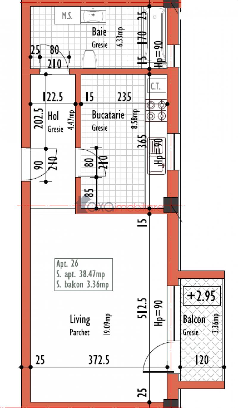 Apartment 1 rooms for sell in Cluj-napoca, ward Dambul Rotund