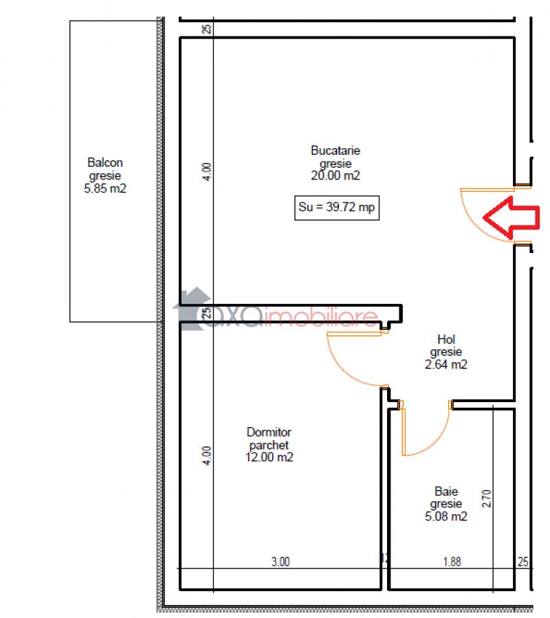 Apartament 2 camere de vanzare in Floresti