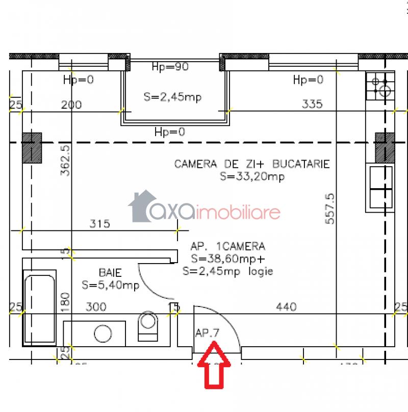 Apartment 1 rooms for sell in Cluj-napoca, ward Calea Turzii