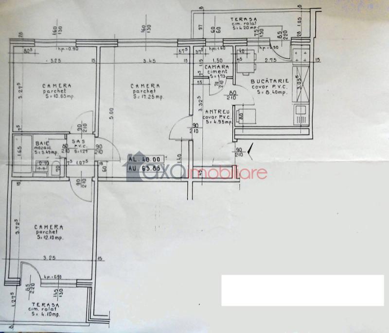 Apartament 3 camere de vanzare in Cluj-Napoca, cartier Grigorescu