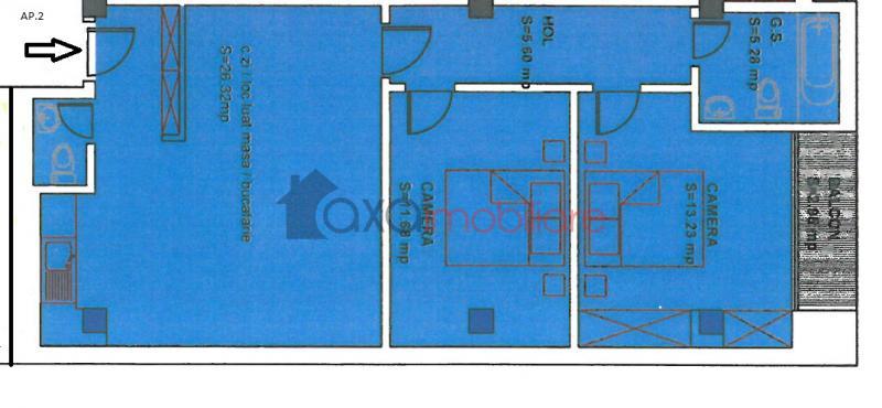 Apartament 3 camere de vanzare in Floresti